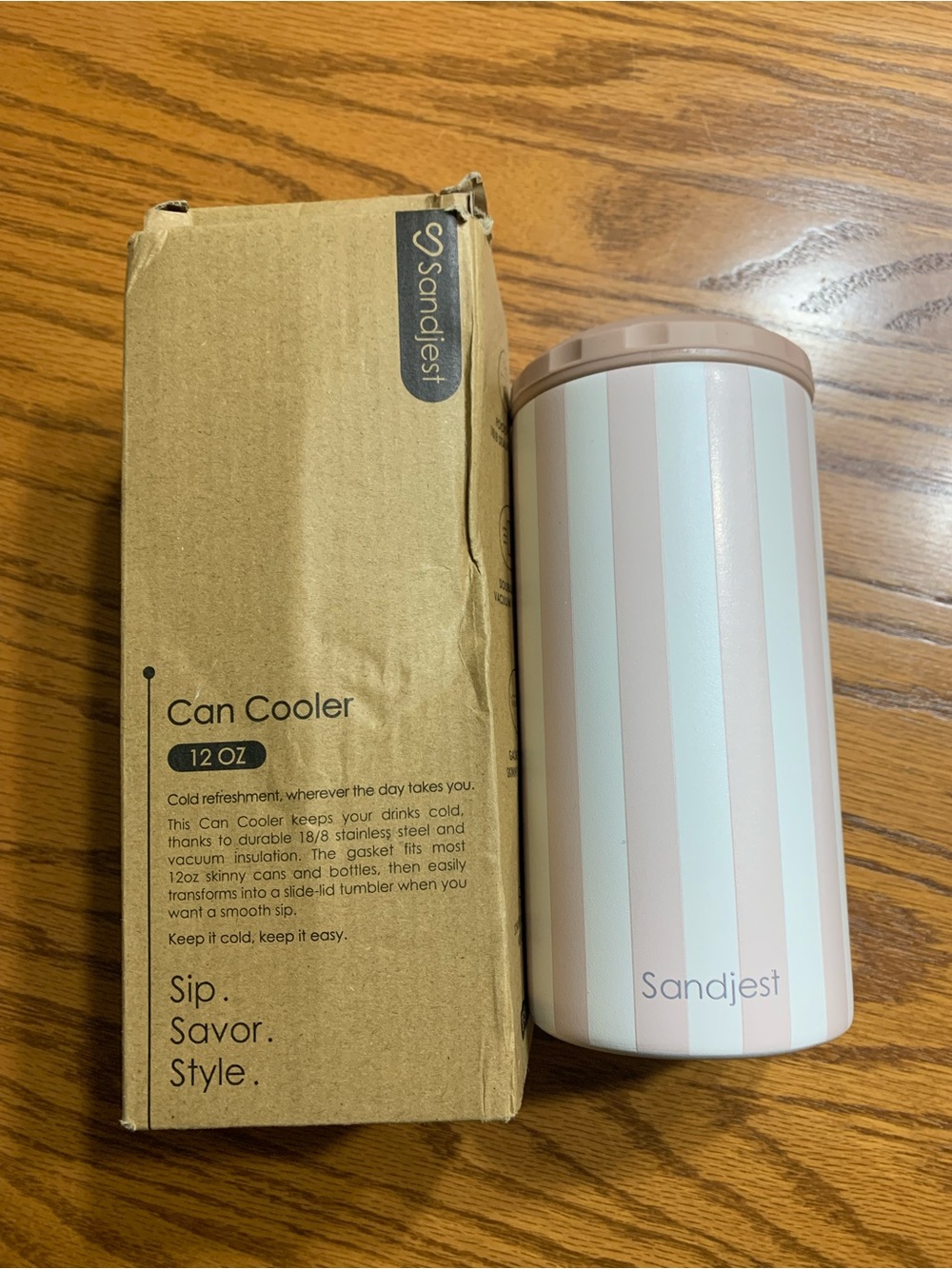 12oz can cooler and drink cup.